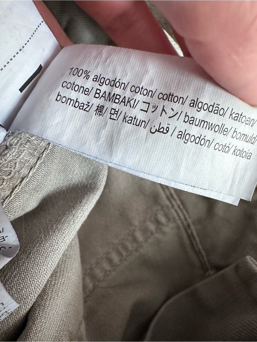 Zara • Mid Rise Adjustable Tab Cotton Cargo Pants - Picture 8 of 9